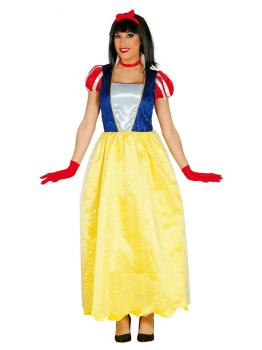 Fato de Princesa Branca de Neve adulto.
