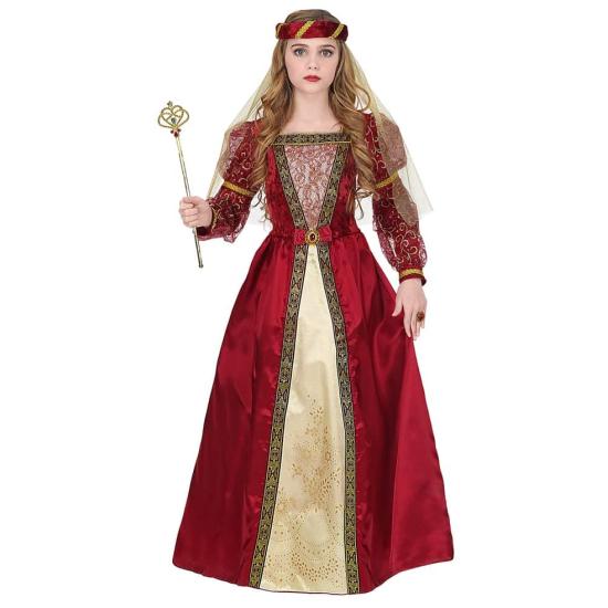 Fato de castelo medieval da rainha para menina Fato de castelo medieval da rainha para menina