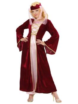 Fato de Princesa Medieval do Reino para adulto