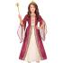 Elegante fantasia de princesa medieval em tamanho infantil.