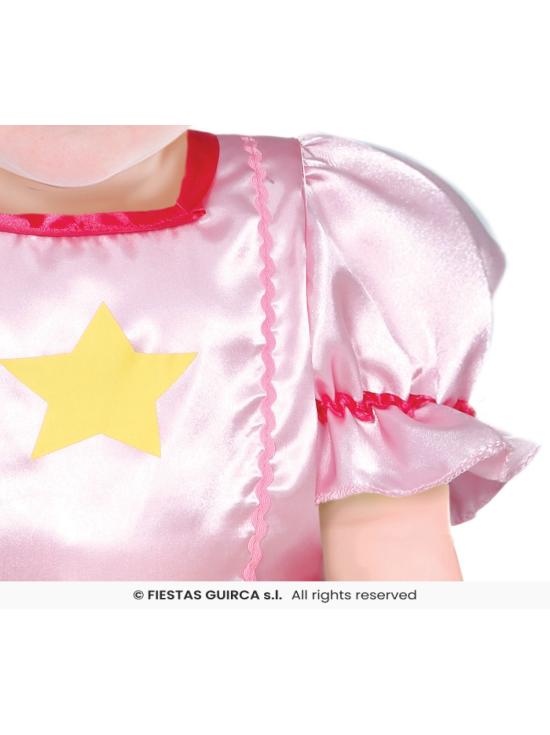 Fantasia de princesa rosa para bebê - Fantasia de princesa estrela para meninas