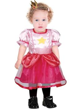 Fantasia de princesa rosa para bebê - Fantasia de princesa estrela para meninas