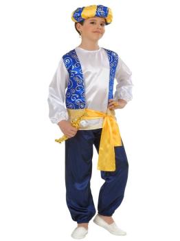Fato de Aladdin árabe do deserto para criança