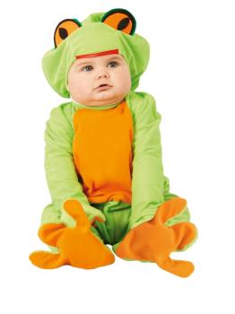 Fantasia de sapo bebê.