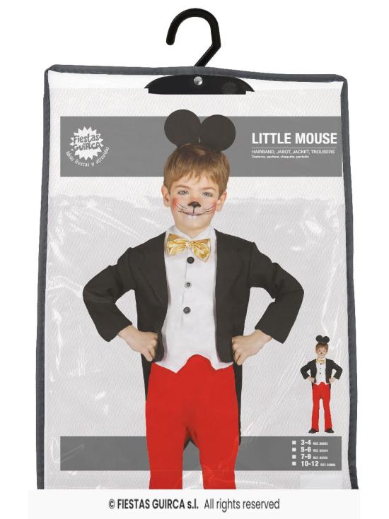 Fato de rato Mickel infantil