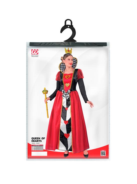 Fato de Rainha de Copas Deluxe para adulto