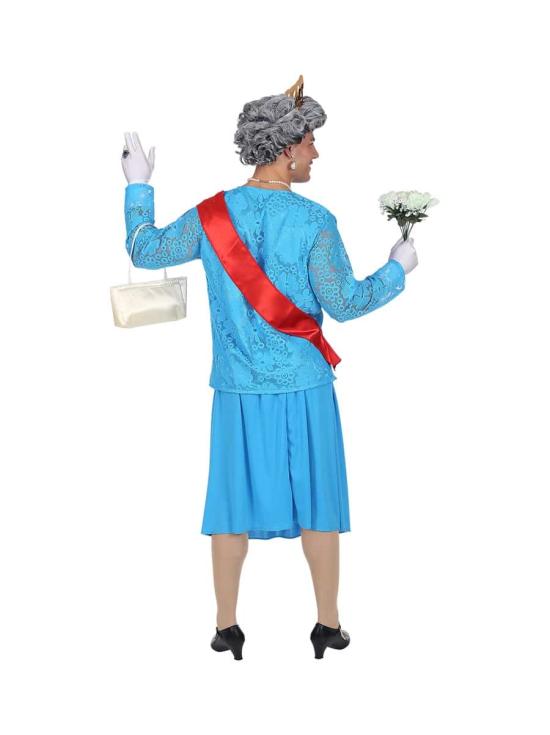 Fato de Rainha Isabel de Inglaterra para adulto