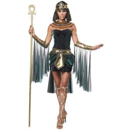 Traje de luxo adulto rainha egípcia Cleópatra