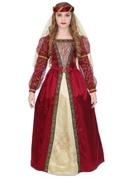 Fato de castelo medieval da rainha para menina