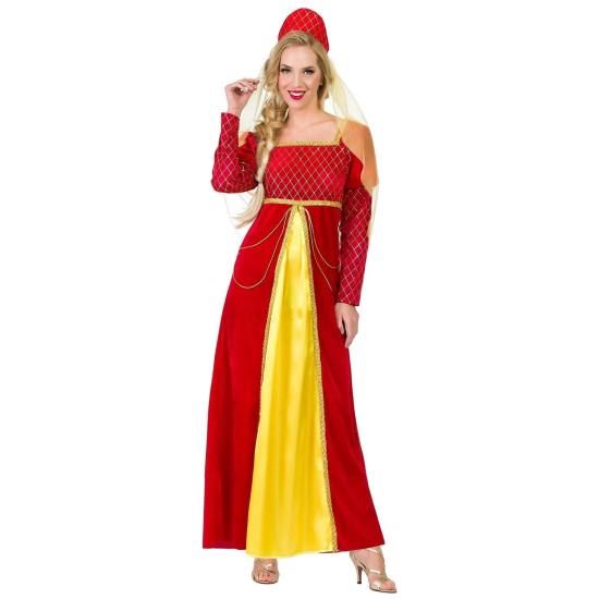 Fantasia de rainha medieval de luxo para adulto Fantasia de rainha medieval de luxo para adulto