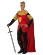 Fantasia adulta de rei medieval coração de leão