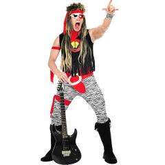 Fato de estrela do rock para menino