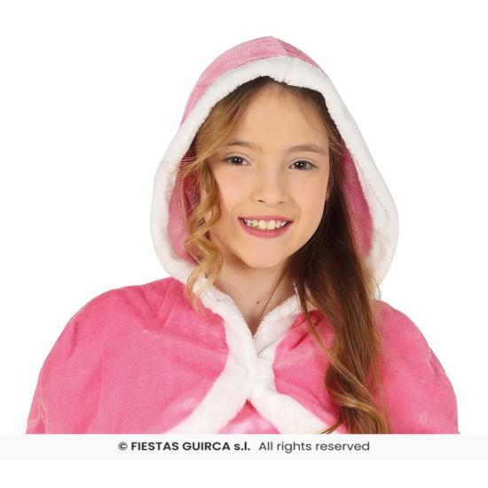 Fantasia de inverno da Bela Adormecida rosa para menina Fantasia de inverno da Bela Adormecida rosa para menina
