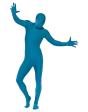 Traje de segunda pele azul adulto