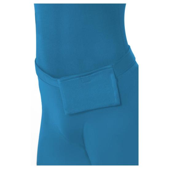 Traje de segunda pele azul adulto