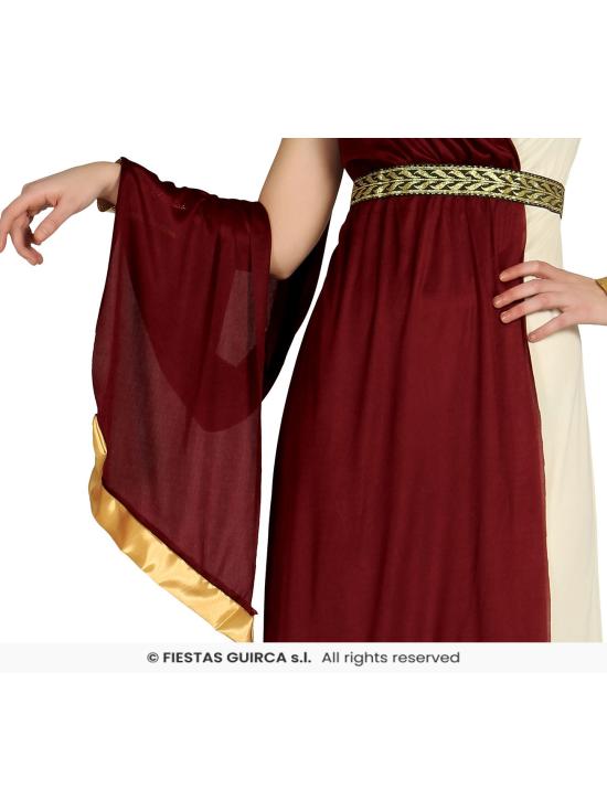Traje Romano Feminino – Fantasia de Senadora Romana para Adultos para o Carnaval