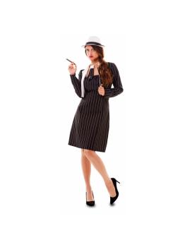Fantasia de senhorita gangster adulta