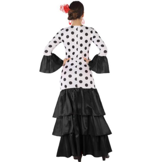 Fato sevilhano adulto preto e branco
