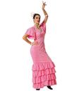Fato sevilhano rosa para mulher