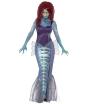 Fantasia de sereia zumbi para mulher