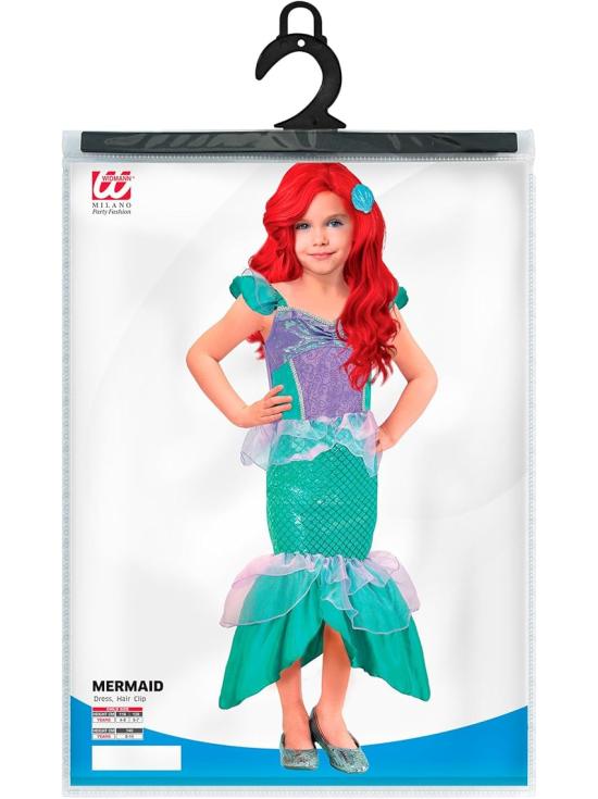 Fantasia de Pequena Sereia para meninas