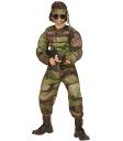 Fantasia de Soldado Rambo Musculoso para Crianças