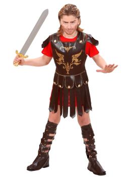 Fantasia de soldado romano tamanho infantil