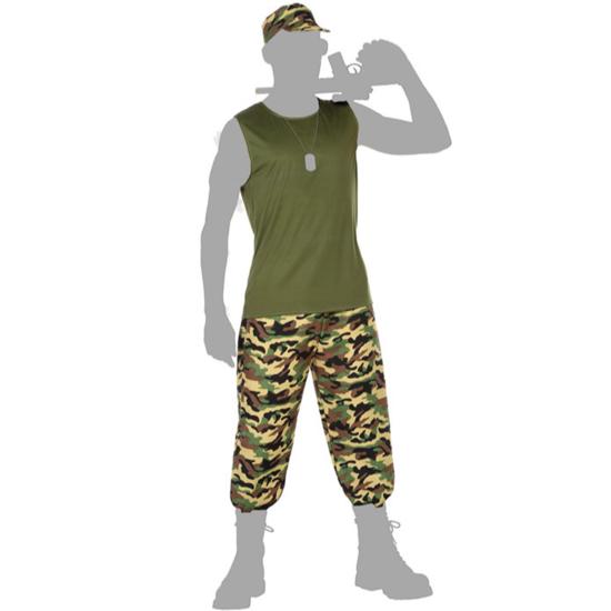 Fato de soldado resistente para adulto