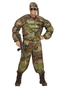 Fato de Soldado Jhony Rambo para adulto
