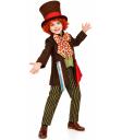Fantasia Infantil do Chapeleiro Maluco – Camisa, Jaqueta, Gravata Borboleta, Calça e Chapéu para Meninos