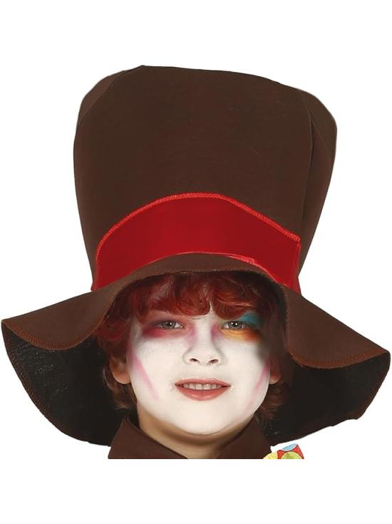 Fantasia Infantil do Chapeleiro Maluco – Camisa, Jaqueta, Gravata Borboleta, Calça e Chapéu para Meninos