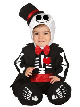 Fato de Mr Skeleton para bebé