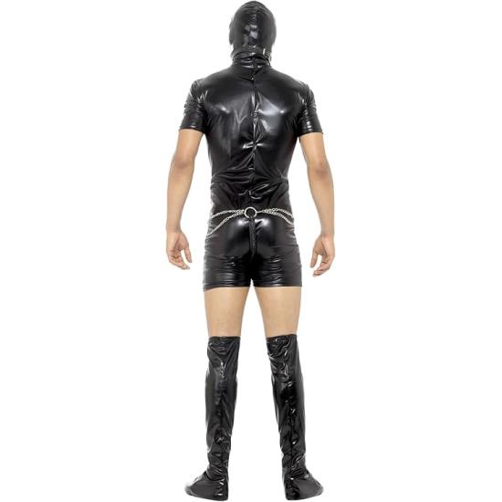 Fantasia masculina submissa preta para despedidas de solteira
