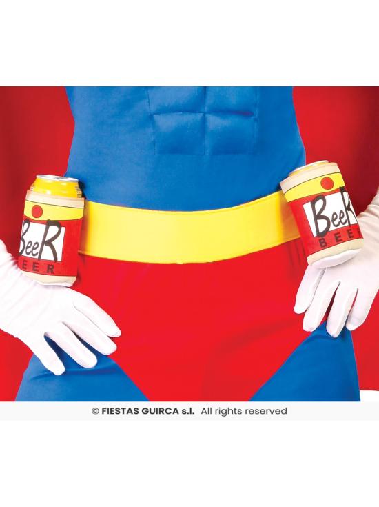 Fantasia de Super Homem da Cerveja para Homens – Fantasia Divertida de Cerveja