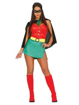 Fato de Super Girl Robin Batman tamanho adulto