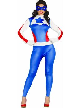 Fantasia de super-heroína estrela para meninas