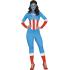 Fantasia adulta de super-heroína do Capitão América