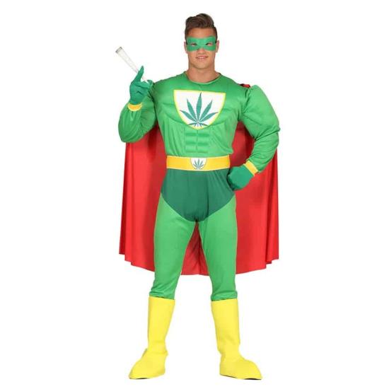 Fantasia de super-herói adulto Capitão Maconha