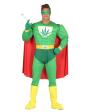 Fantasia de super-herói Capitão Marijuana para homens adultos