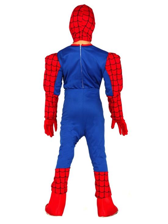 Fantasia de super-herói muscular SpiderMan tamanho infantil
