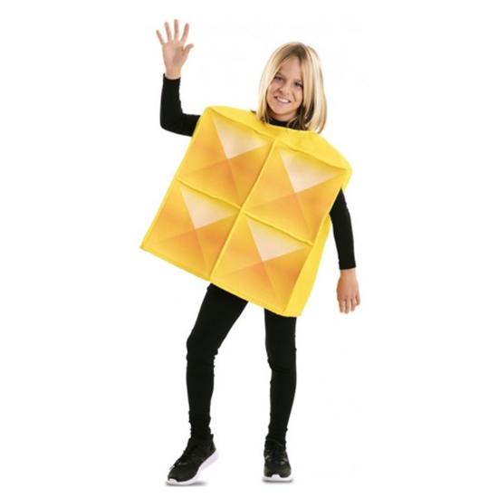 Fato de Tetris amarelo para criança