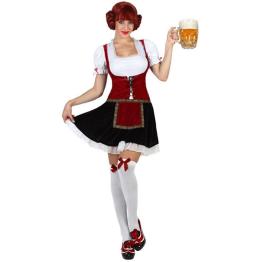 Fantasia de menina da cervejaria tirolesa alemã