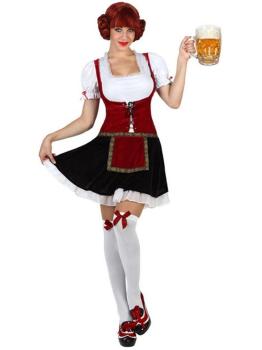 Fantasia de menina da cervejaria tirolesa alemã