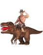 Fantasia inflável de T-REX, tamanho único, adulto