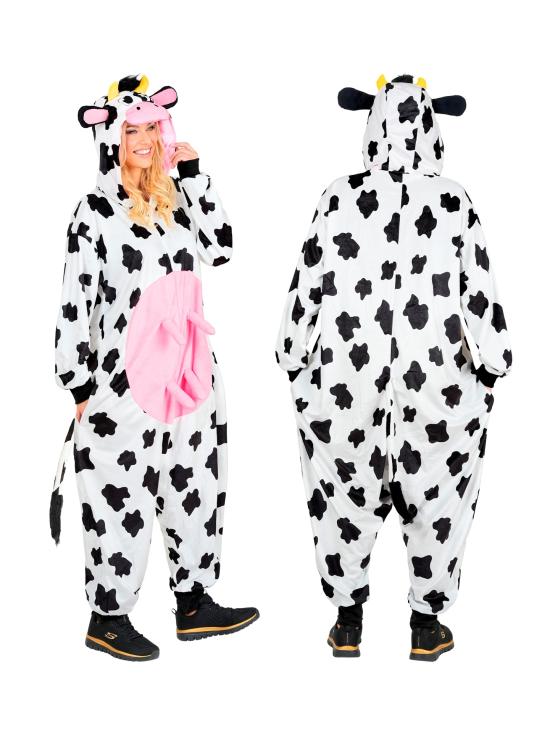 Fantasia de vaca unissex para adultos