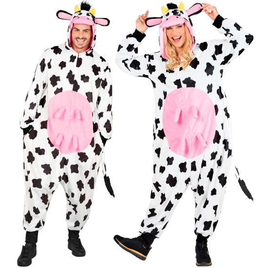 Fantasia de vaca unissex para adultos