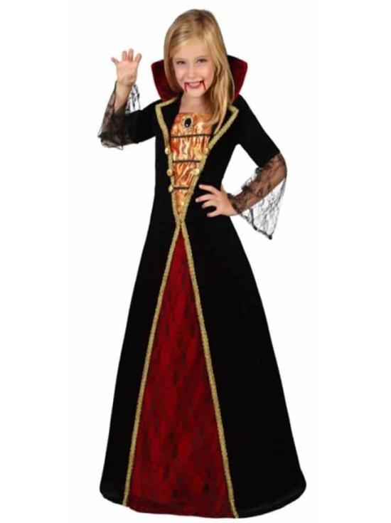 Fato de cortesã vampira para menina
