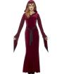 Disfraz vampiresa de terciopelo granate para mujer