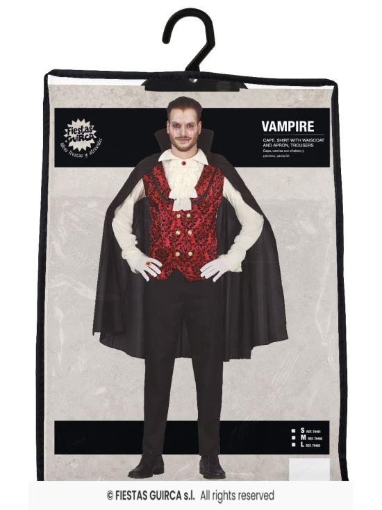 Fantasia clássica de vampiro cruel para adulto