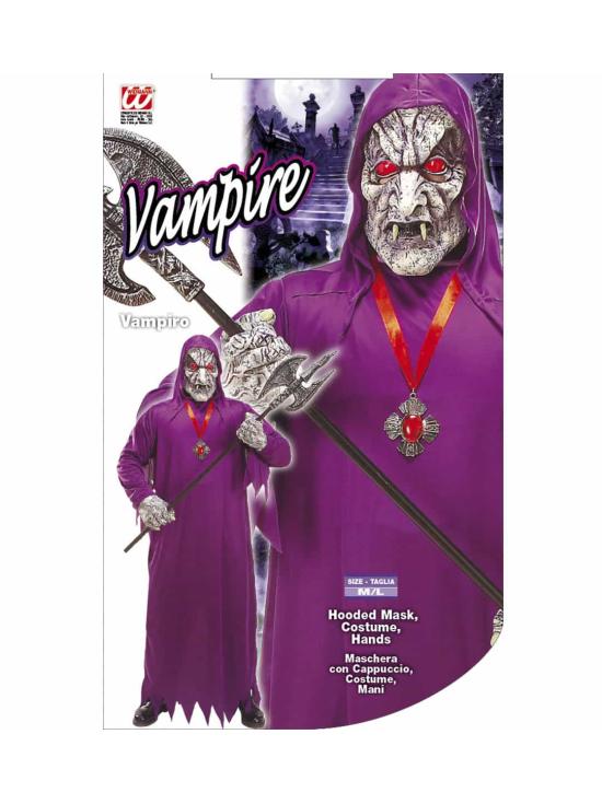 Fantasia de vampiro malvado, tamanho único, adulto